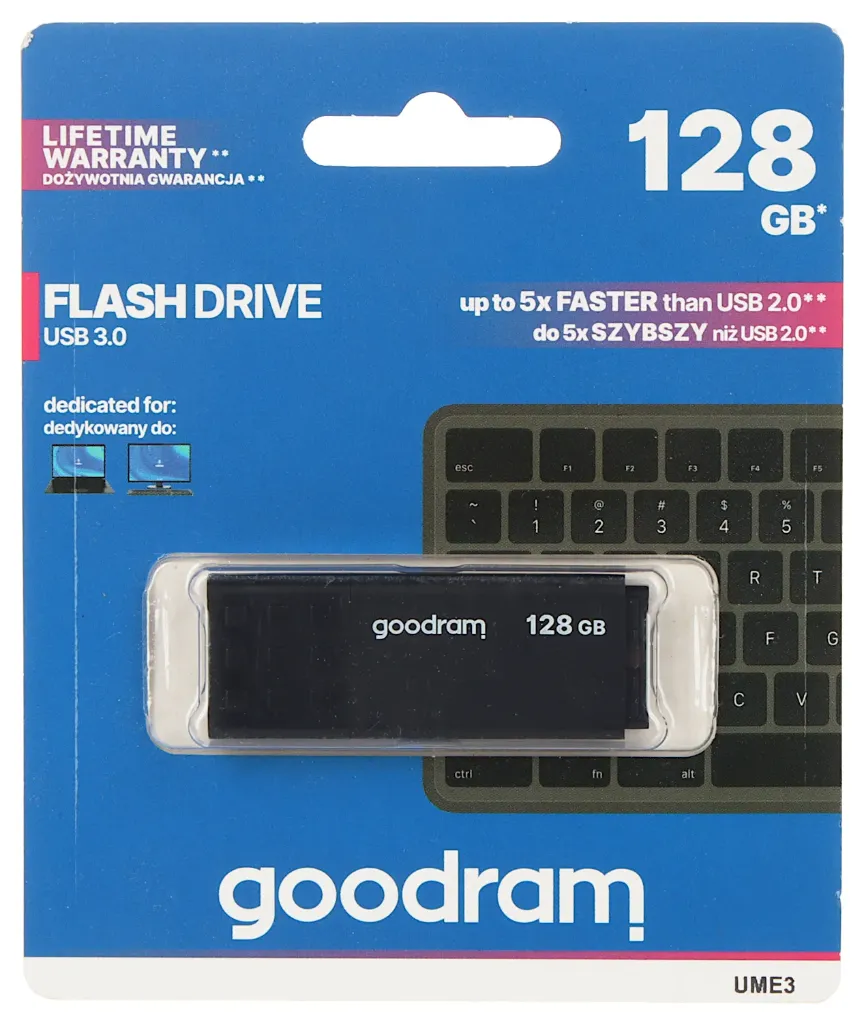 FLASH DRIVE FD-128/UME3-GOODRAM 128 GB USB 3.2 ( Gen 1)